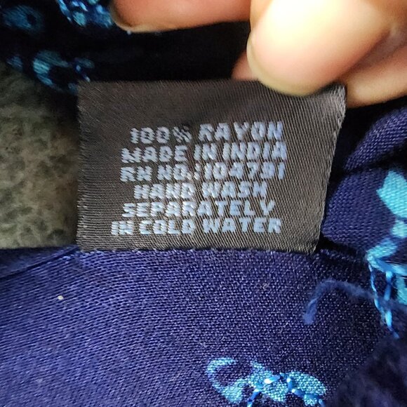 Advance Apparel Dress Womens One Size Blue Beach Halter Tie Summer *GUC* - Picture 4 of 9